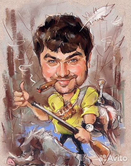 Шарж на заказ по фото