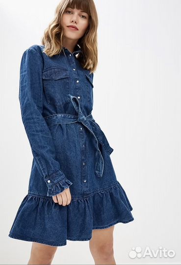Джинсовое платье размер S