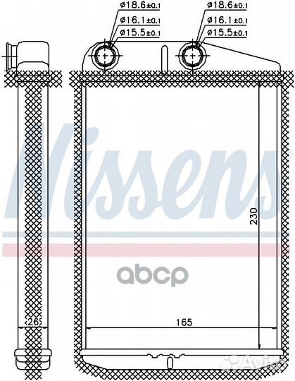 Радиатор отопителя citroen jumper (250) (06) 3