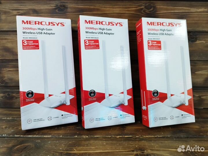 Wi-Fi адаптер Mercusys MW300UH для компьютера