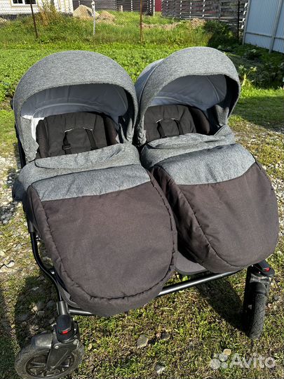 Коляска 2 в 1 charlotte Sity DOU для двойни