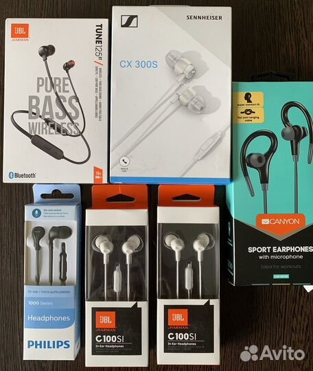 Наушники jbl, sennheiser, philips, canyon