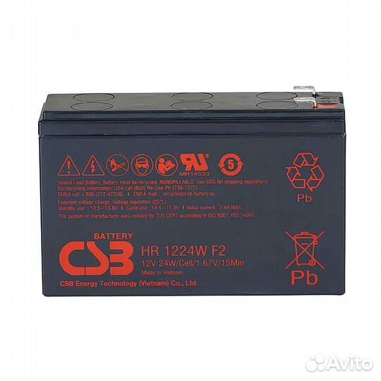 Аккумулятор CSB HR1224W новый