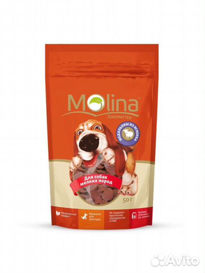 Molina Лакомство для собак мелких пород и щенков М