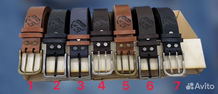 Кожаные ремни, ручная работа