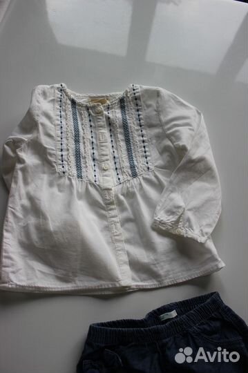 Блузки для малышки от 12 -24 мес (пакет 5 )