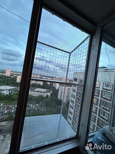 Балкон для кошки, кошачий выгул на окно, клетка