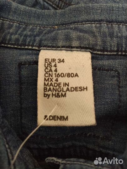 Джинсовая рубашка для девочки