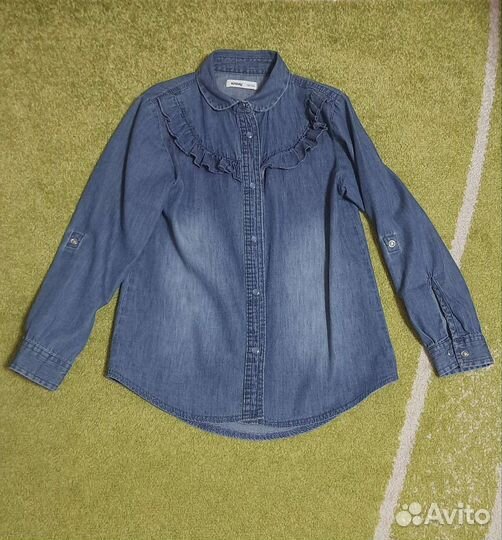 Рубашка джинсовая 122