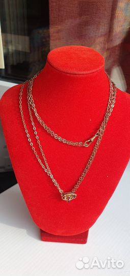 Антикварное колье - цепь бегунок золото дубле 300