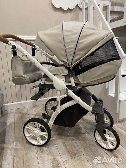 Коляска 2 в 1 roan bass soft эко кожа