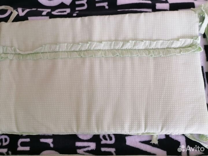 Бортики в кроватку с балдахином