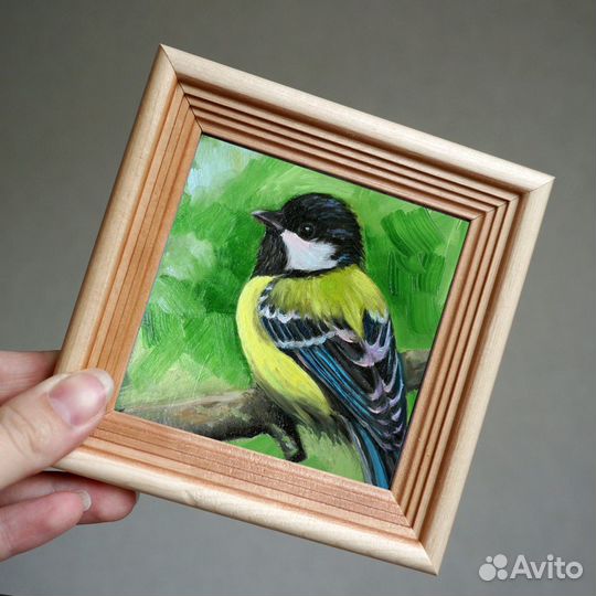 Картина маслом рамке 