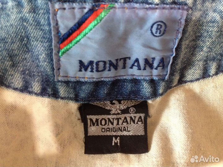 Жилетка Montana 80-х годов СССР denim cotton 100%