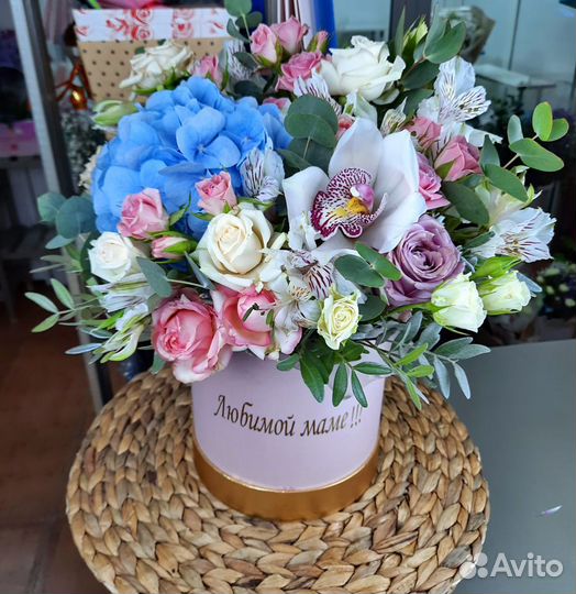 Роза букет цветы корзины
