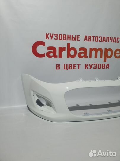 Бампер передний Лада Калина 2 в цвет белый