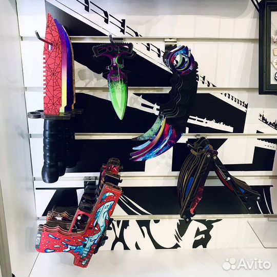 Ножы CS:GO, пистолеты (резинкострел), керамбит