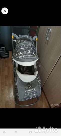 Санки-коляска детские