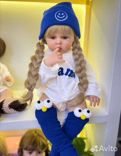 Новая кукла реборн 60 см большая девочка