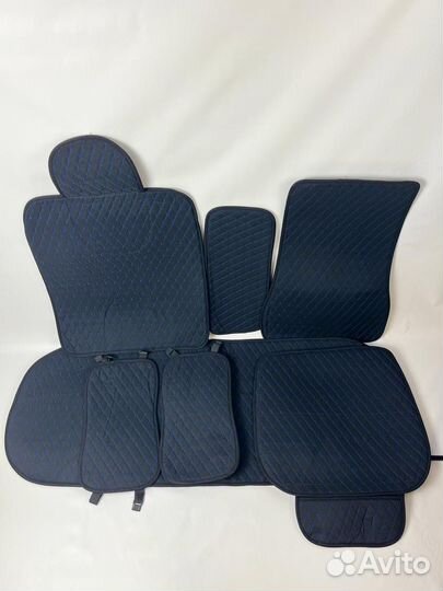 Накидки на сиденья льен универсальные ромб Новые