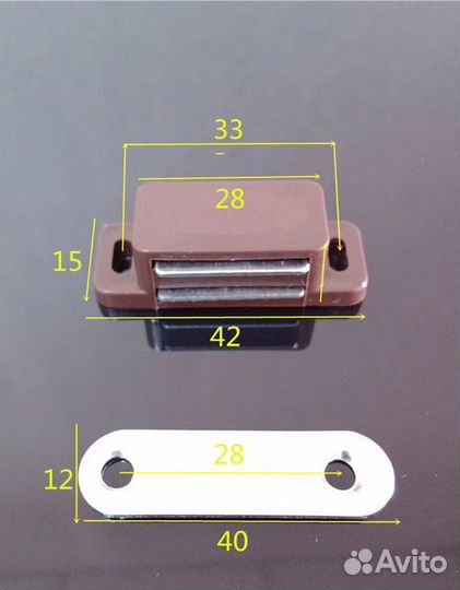Магнитная защелка для двери