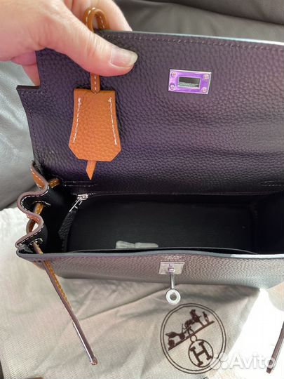 Сумка hermes kelly 25 togo silver