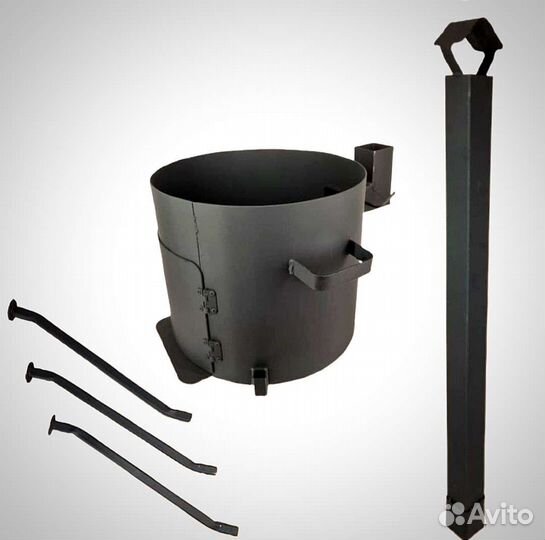 Казан чугунный с печкой и без от