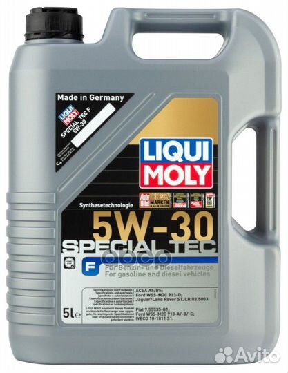 Масло синтетика 5w-30 5л. liqui moly