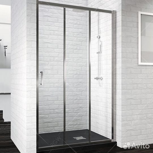 Душ. дверь RGW 150x195 Хром/Прозрач. 06081315-11