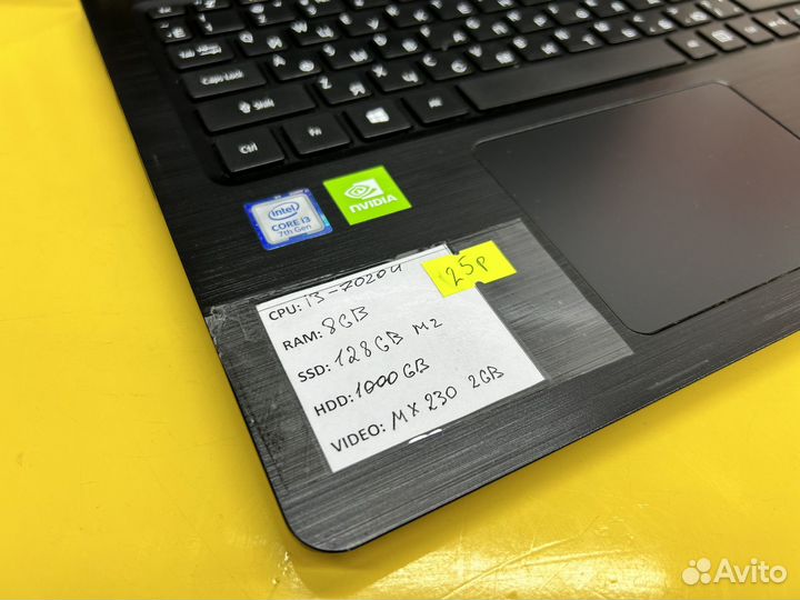 Игровой acer core i3 7020 C MX230 2 gb