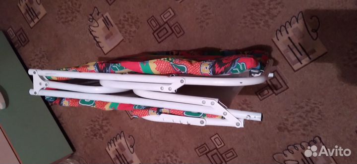 Раскладушка детская с матрасом (новая)