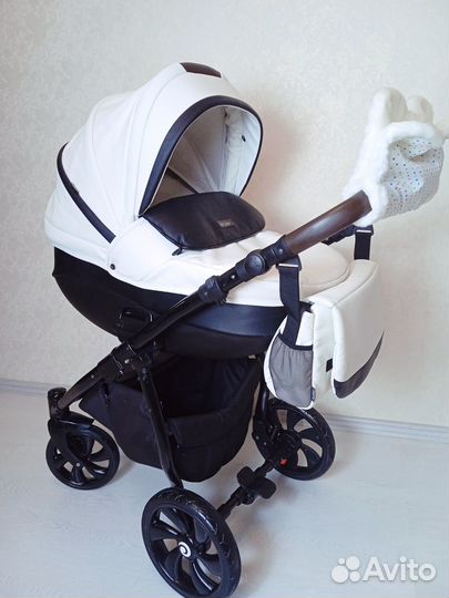 Коляска 3 в 1 эко кожа
