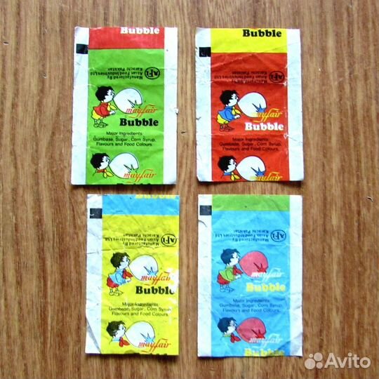 Обёртки фантики жвачки Donald, Buble и др, 90-е г