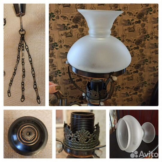 Плафон керосинка запчасти для люстры СССР