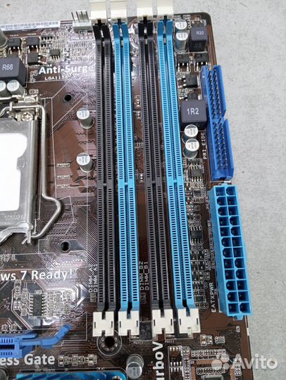 Материнская плата mATX S1156 asus P7H55-M