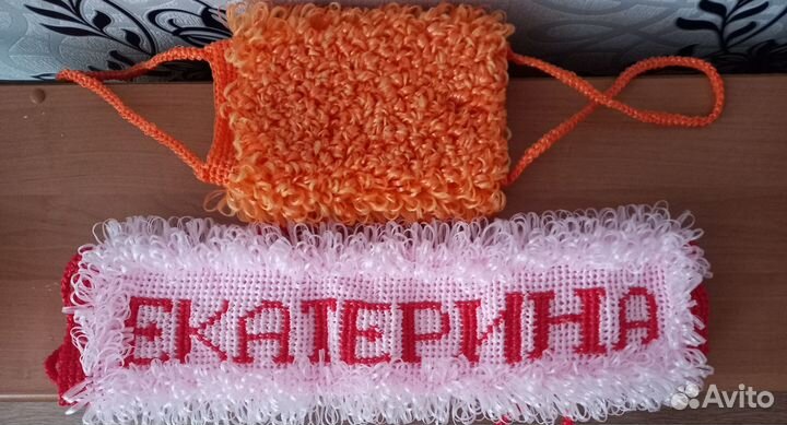 Мочалки ручной вязки