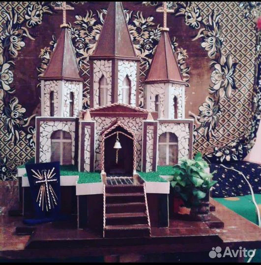 Церковь ручная работа
