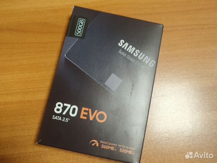 Оригинал Ssd samsung 870 evo 500gb новый