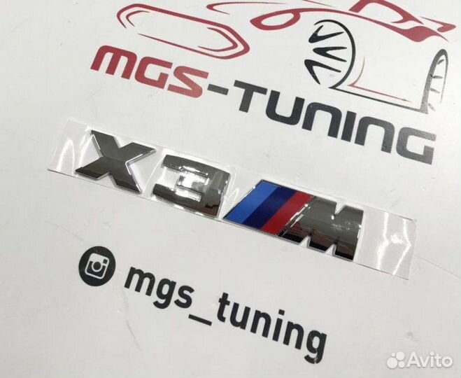 Шильдик X3M Chrome на BMW X3