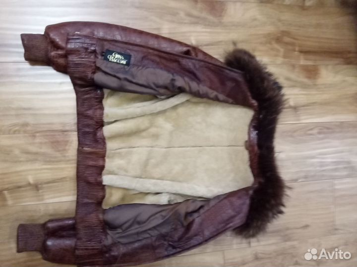 Куртка женская кожаная утепленная