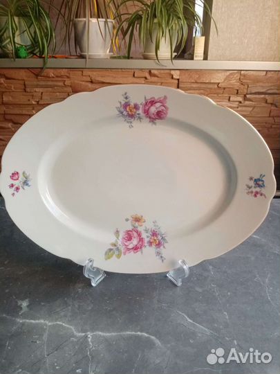 Антикварный сервиз столовый Чехословакия, Богемия