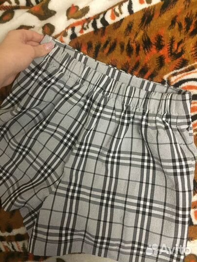 Шорты в клетку женские