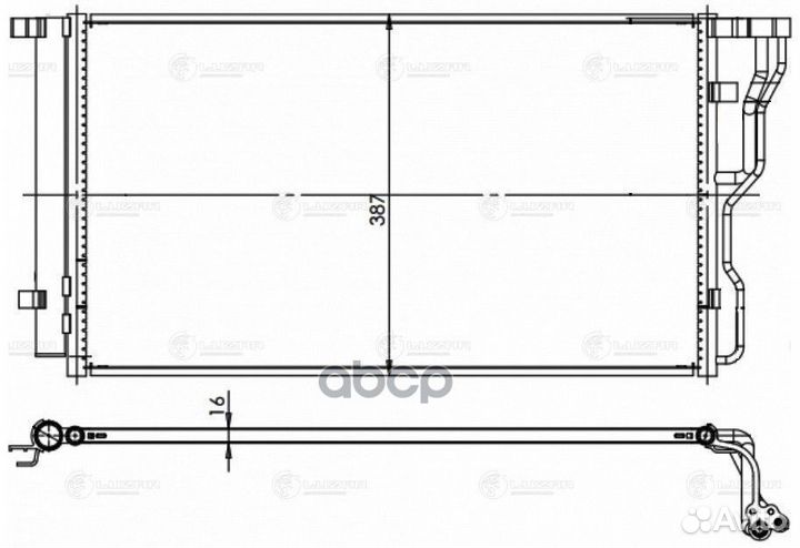 Радиатор кондиц. Hyundai i40 (11) lrac 0841 LR