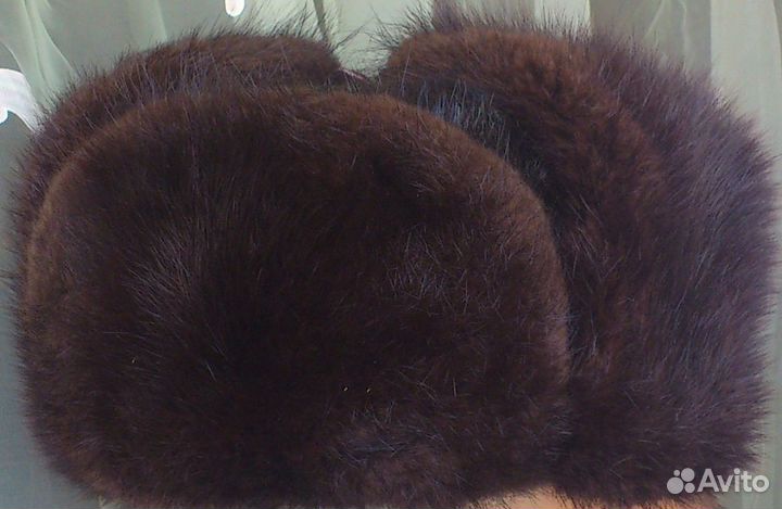 Шапка - ушанка мужская норковая, пр-во СССР