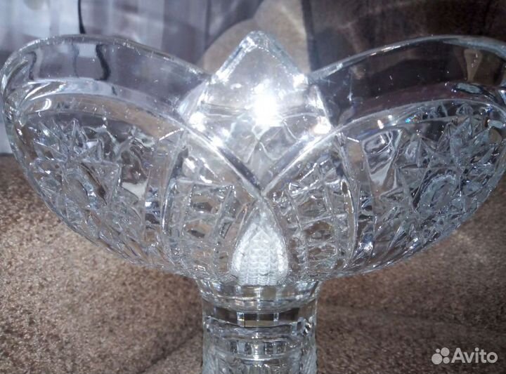 Ваза хрустальная, разборная. Новая