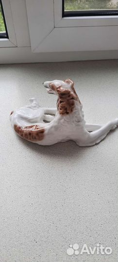 Фарфоровые статуэтки собака лфз
