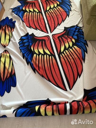 Крылья для костюма птицы. Ткань с печатью