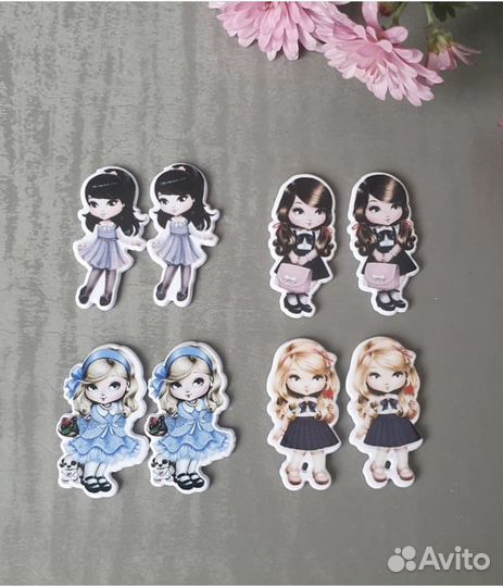 Кабошоны акриловые и стеклянные