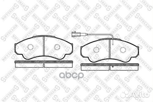 970 001BSX колодки дисковые п. Peugeot Boxer 2