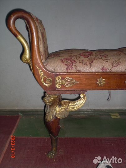 Кушетка антикварная. Французский ампир. 19 век